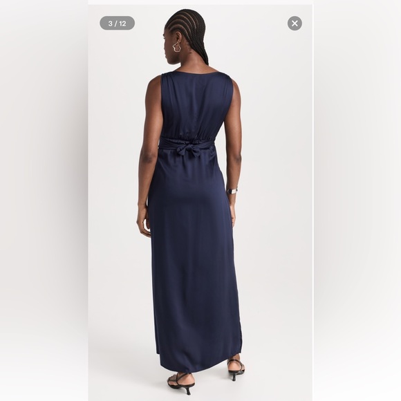 NWT ✨ DIARRABLU Lyla Dress | Shopbop | Navy Blue Maxi Wrap Dress Size L Large - Picture 6 of 10
